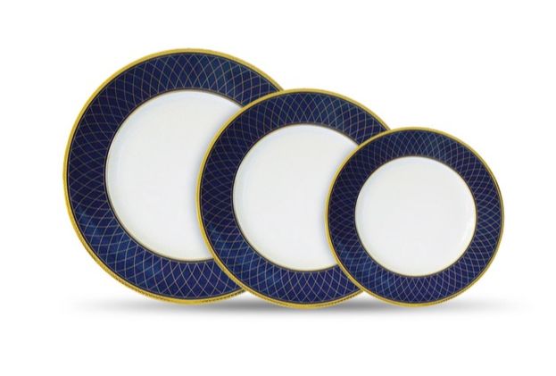 ZEPTER PORCELÁN COBALT ROYAL - TALÍŘE, 6 MĚLKÝCH, 6 HLUBOKÝCH, 6 DEZERTNÍCH