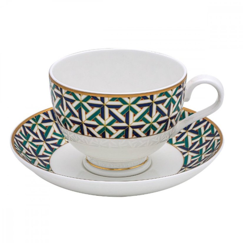 ZEPTER PORCELÁN CORAL - 6 ŠÁLKŮ A 6 PODŠÁLKŮ