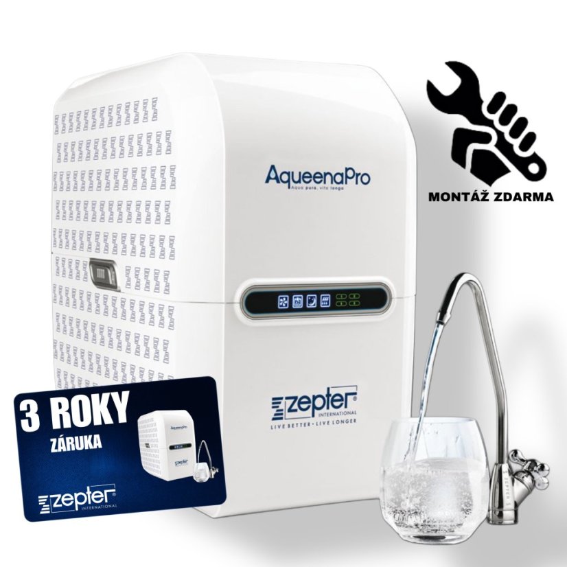 ZEPTER AQUEENA PRO - ČISTIČKA VODY S INSTALACÍ + ČISTIČKA VZDUCHU MYION ZDARMA