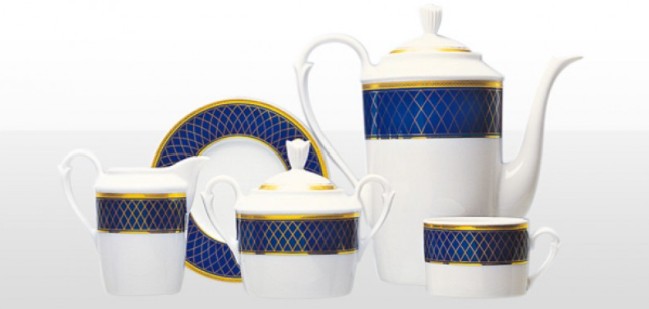 ZEPTER PORCELÁN COBALT ROYAL - KÁVOVÁ SOUPRAVA PRO 6 OSOB