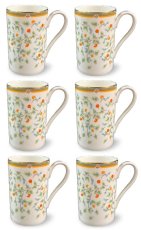 ZEPTER PORCELÁN FLORA - SET 6 HRNKŮ NA TEPLÉ NÁPOJE