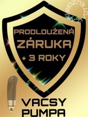 VACSY PUMPA - PRODLOUŽENÁ ZÁRUKA + 3 ROKY