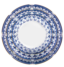 ZEPTER PORCELÁN EDEN - TALÍŘE, 6 MĚLKÝCH, 6 HLUBOKÝCH, 6 DEZERTNÍCH
